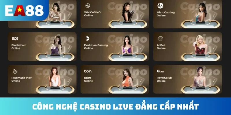 Công nghệ casino live đẳng cấp nhất