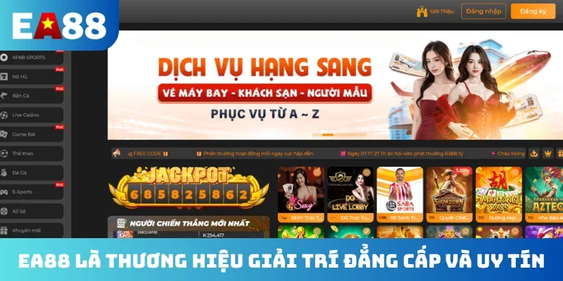 EA88 là thương hiệu giải trí đẳng cấp và uy tín