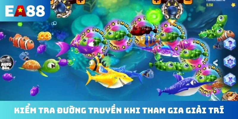 Kiểm tra đường truyền khi tham gia giải trí