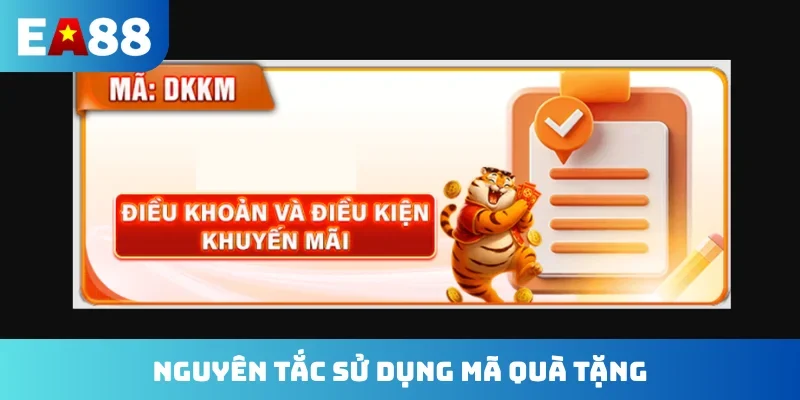 Nguyên tắc sử dụng mã quà tặng